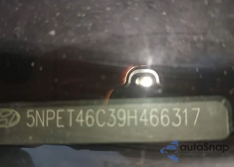 2009 Hyundai Sonata Gls из США, поврежденный, VIN 5NPET46C39H466317